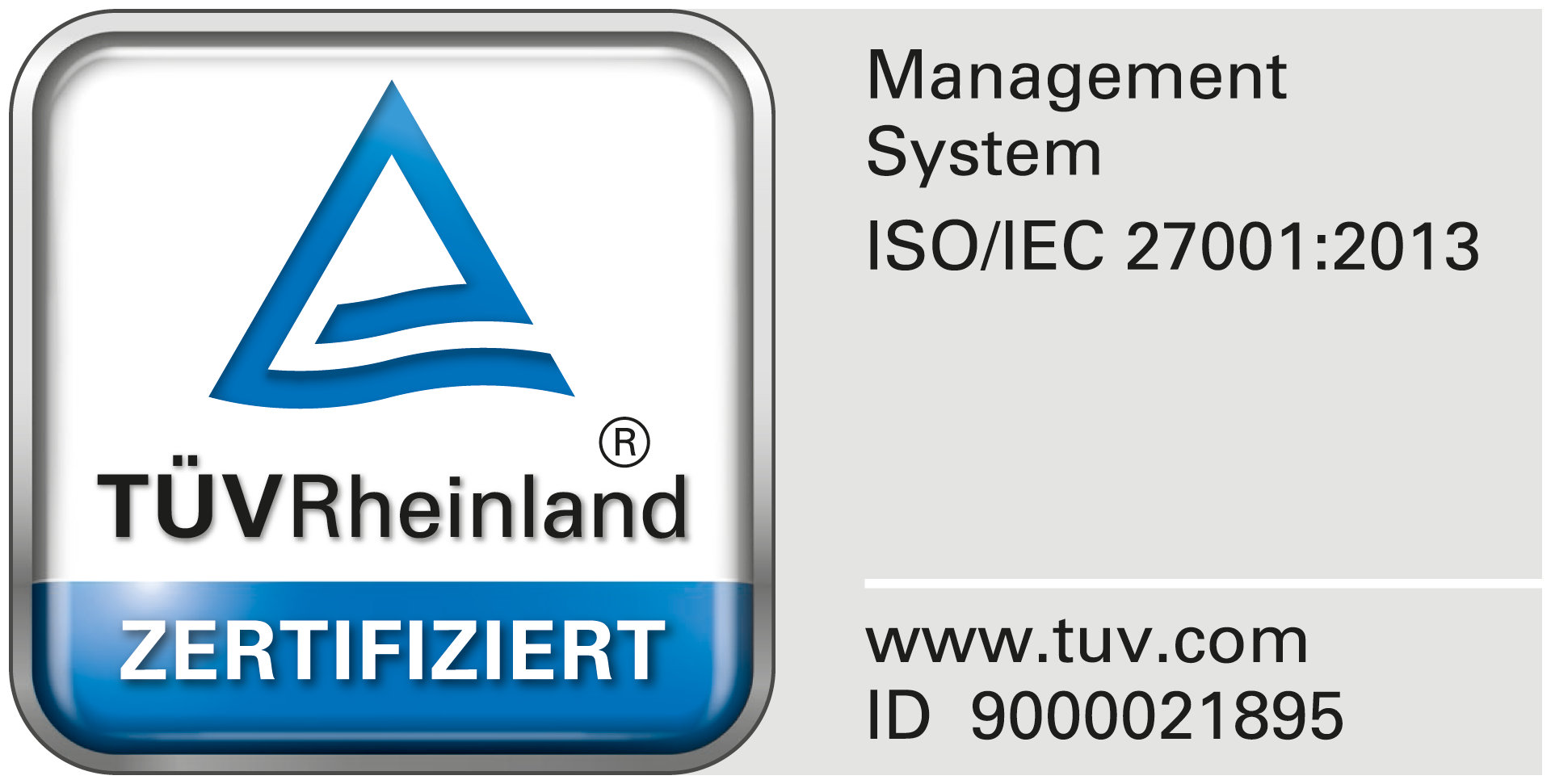 Das Qualitätsmanagementsystem des Tino DTB ist durch den TÜV Rheinland geprüft und zertifiziert.